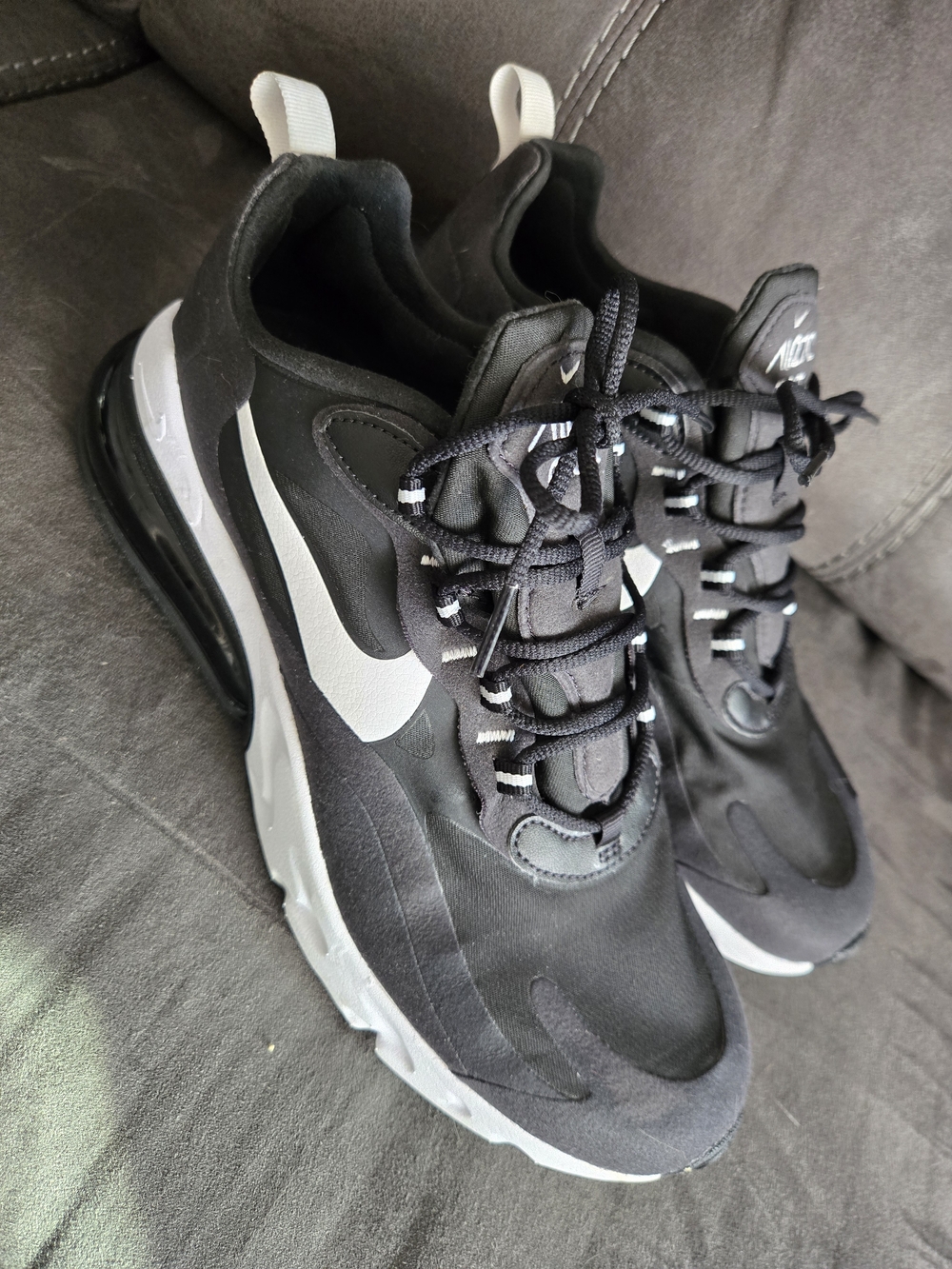 Nike Air Max 270 React Sneakers - Black & White
